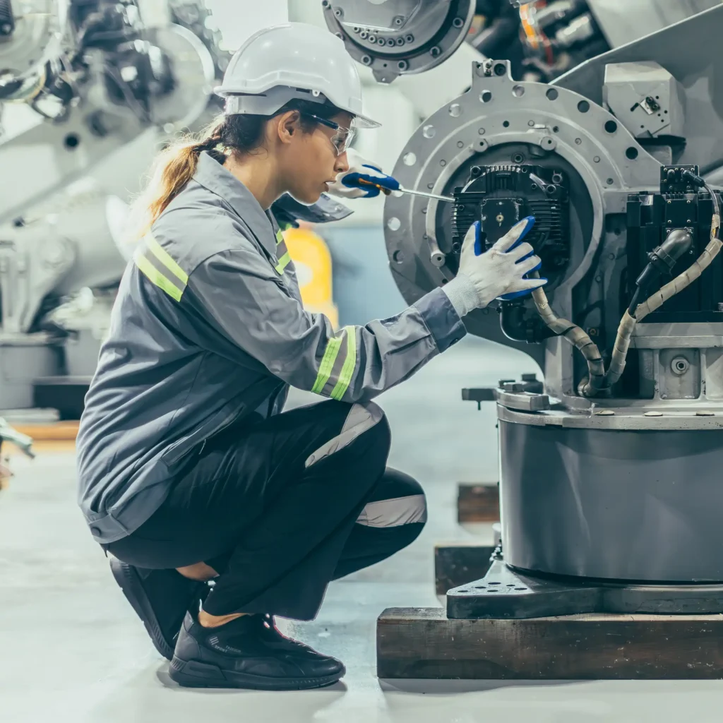 mechanic women technician working